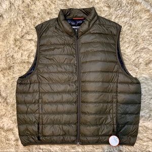 NWT Hawke & Co Army Green Packable Puffer Vest XXL